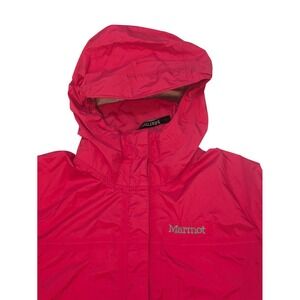 Marmot Women's M Pink Hooded‎ Lightweight Rain Jacket Windbreaker Waterproof